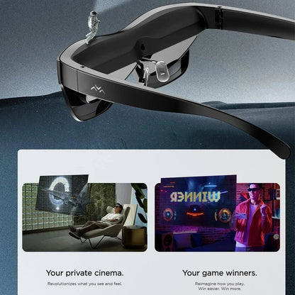 RayNeo TCL NXTWEAR AIR AR Glasses 140inch Screen Dual Full HD Micro-OLED Display Private Cinema for Phone Computer Game Machine
